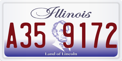 IL license plate A359172