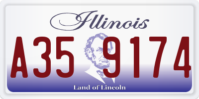 IL license plate A359174