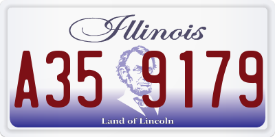 IL license plate A359179