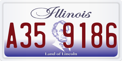 IL license plate A359186