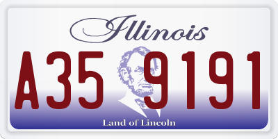 IL license plate A359191