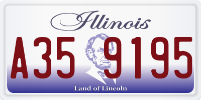 IL license plate A359195