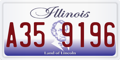 IL license plate A359196