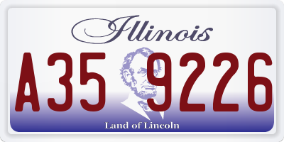 IL license plate A359226