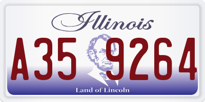 IL license plate A359264