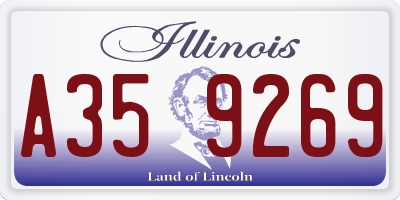 IL license plate A359269
