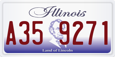 IL license plate A359271