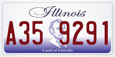 IL license plate A359291