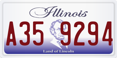 IL license plate A359294