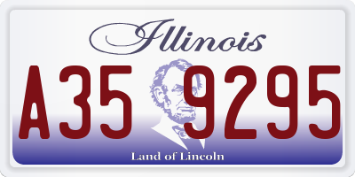 IL license plate A359295