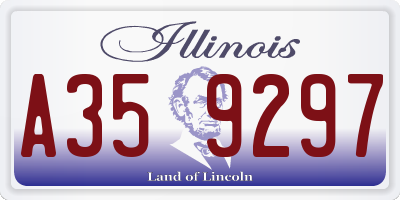 IL license plate A359297