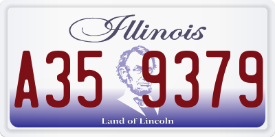 IL license plate A359379