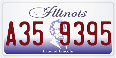 IL license plate A359395