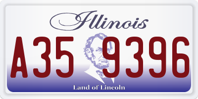IL license plate A359396