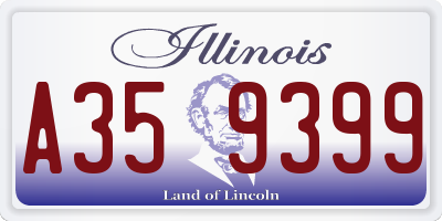 IL license plate A359399