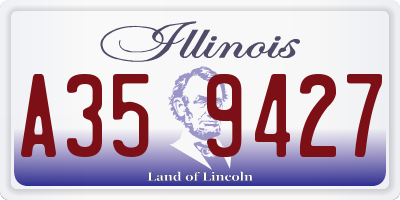 IL license plate A359427