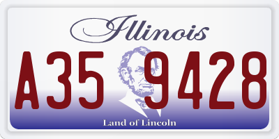 IL license plate A359428