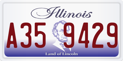 IL license plate A359429