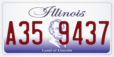 IL license plate A359437