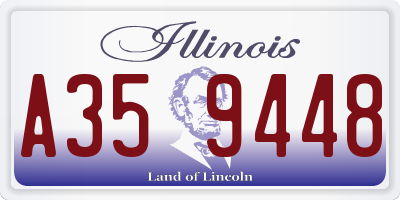 IL license plate A359448
