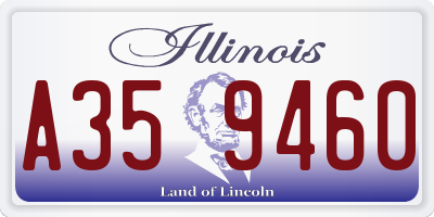 IL license plate A359460