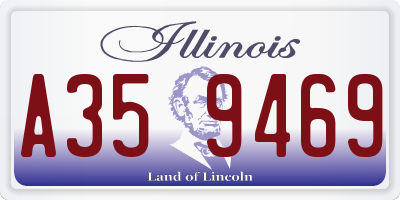 IL license plate A359469