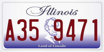 IL license plate A359471