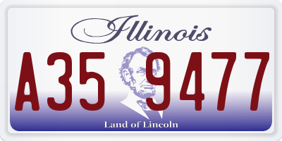 IL license plate A359477