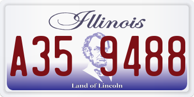 IL license plate A359488