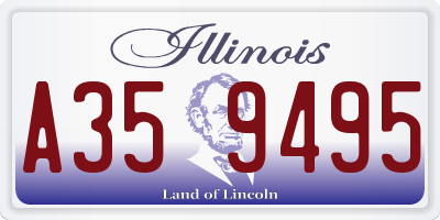 IL license plate A359495
