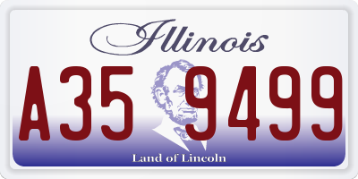 IL license plate A359499