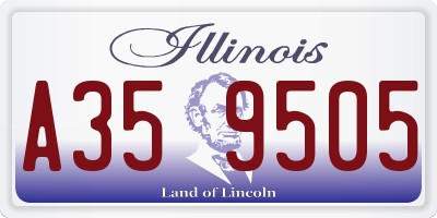 IL license plate A359505