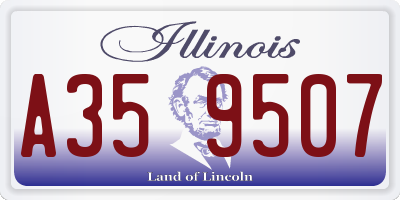 IL license plate A359507