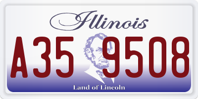IL license plate A359508