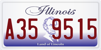 IL license plate A359515
