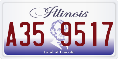 IL license plate A359517