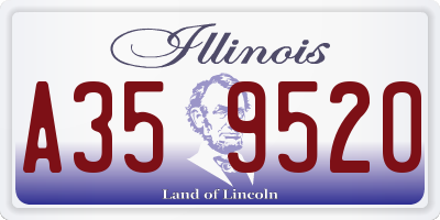 IL license plate A359520