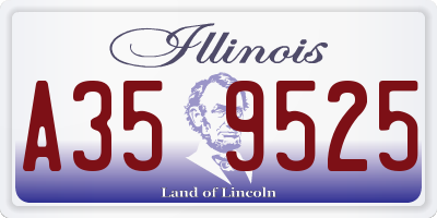 IL license plate A359525