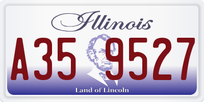 IL license plate A359527