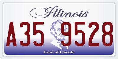 IL license plate A359528