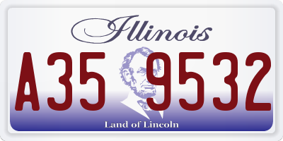 IL license plate A359532