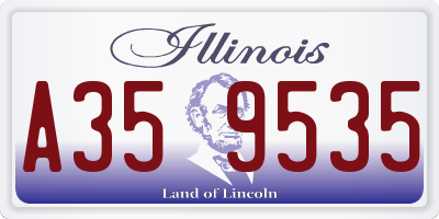 IL license plate A359535