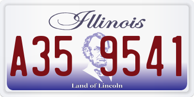 IL license plate A359541