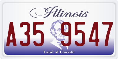 IL license plate A359547