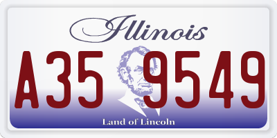 IL license plate A359549