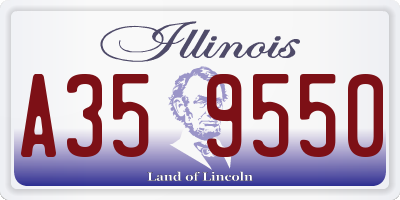 IL license plate A359550