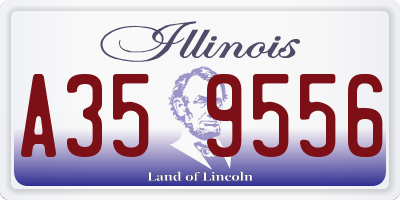 IL license plate A359556