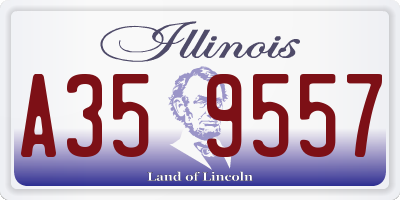 IL license plate A359557