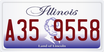IL license plate A359558