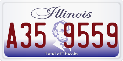 IL license plate A359559